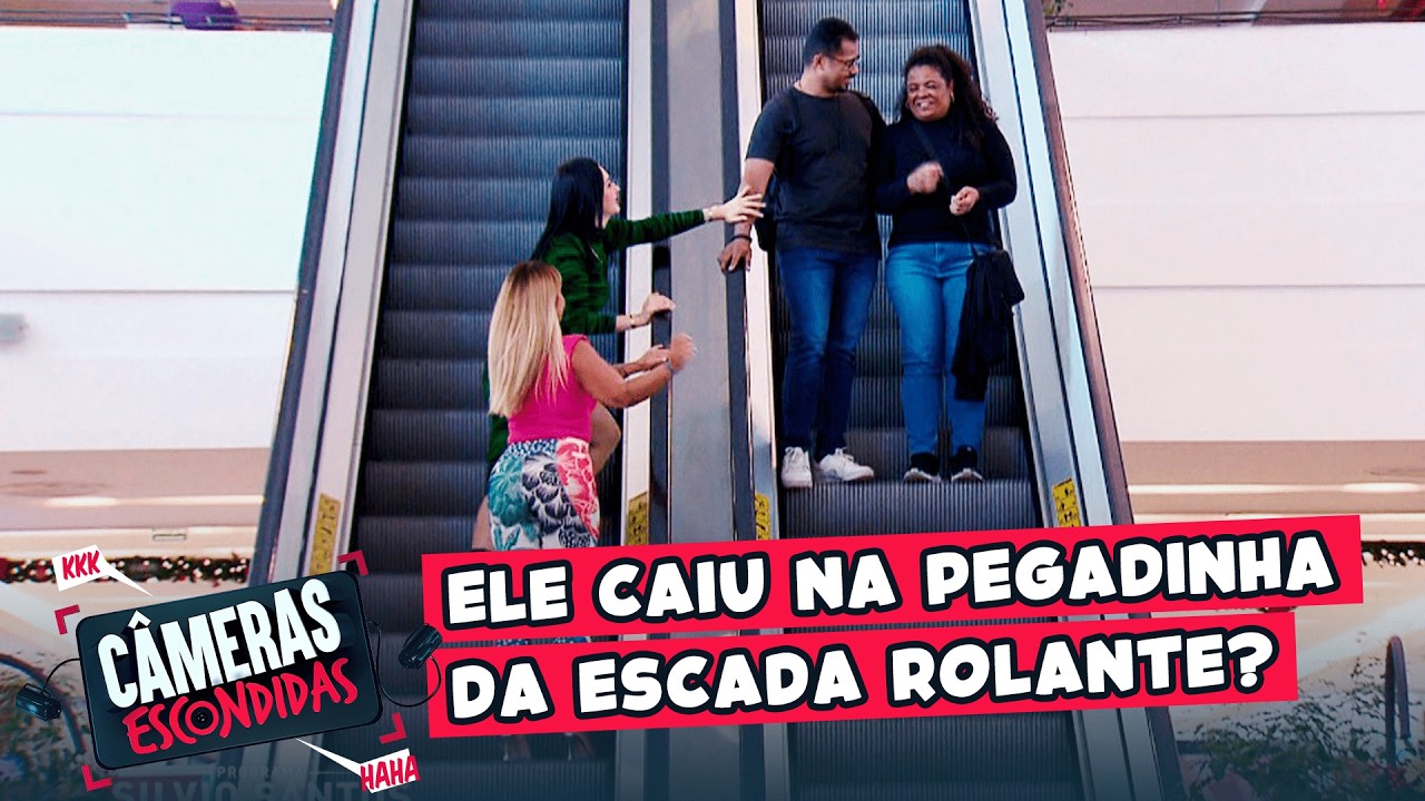 As melhores pegadinhas na escada rolante